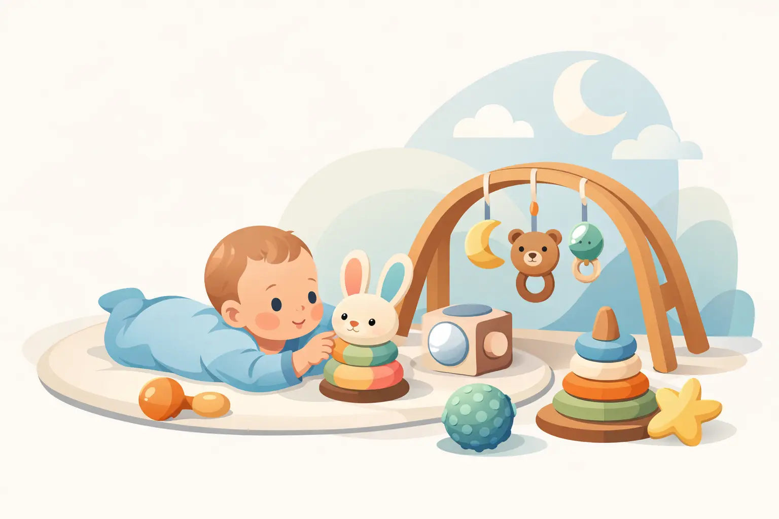 Welches Spielzeug für 3 Monate altes Baby?