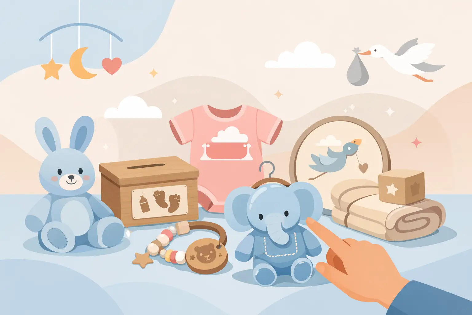 Baby Geschenk zur Geburt personalisiert wählen
